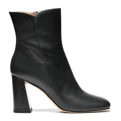 Lucita, tronchetti donna in pelle vitello nero - Cavallini