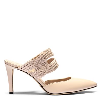 Molentis, chanel donna in pelle vitello cipria - Cavallini