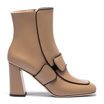 Ursina, tronchetti donna in pelle vitello ottanio - Cavallini