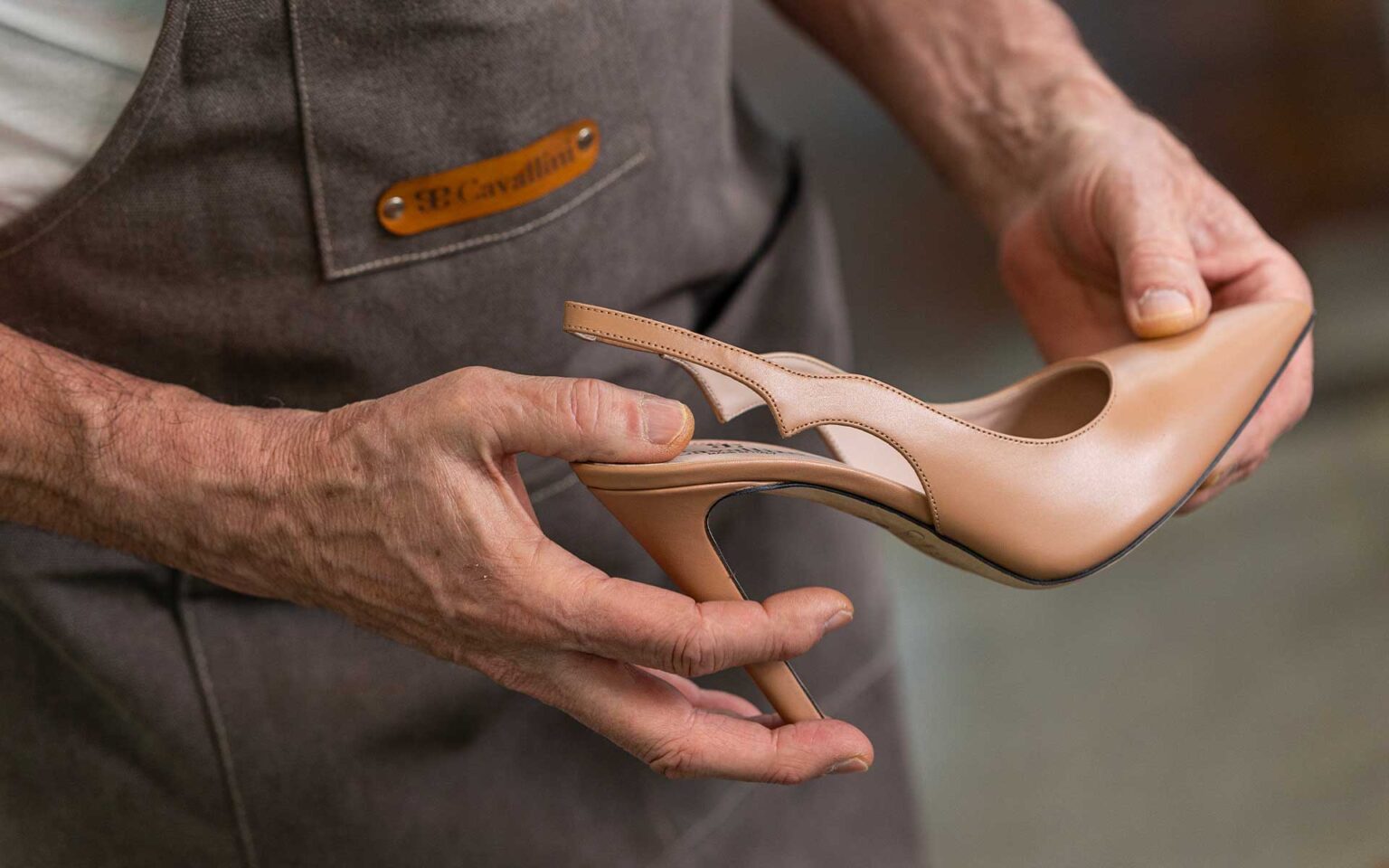 Slingback nude