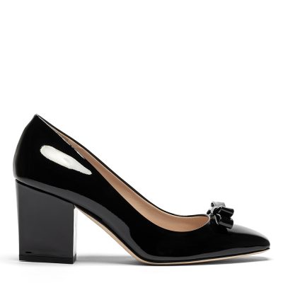 Bakul, décolleté donna in pelle vernice nero - Cavallini