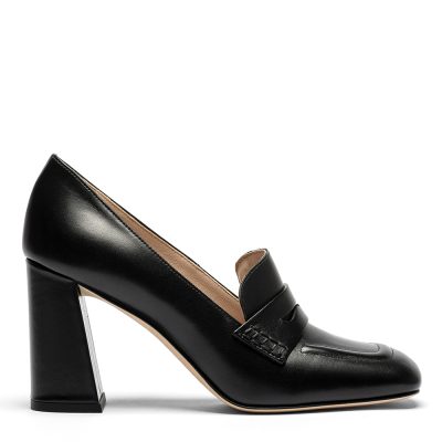 Gaiola, dƩcolletƩ donna in pelle di vitello nude con tacco 8,5 cm - Cavallini