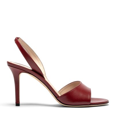Muliphen, sandali donna in pelle di vitello malaga con tacco 9 cm - Cavallini