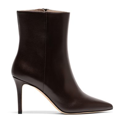 Selene, tronchetti donna in pelle di nappa marrone - Cavallini