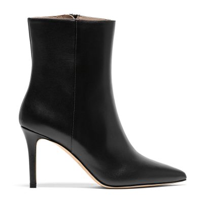 Selene, tronchetti donna in pelle di nappa nero - Cavallini