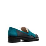 Maia, mocassini donna in pelle di camoscio nero con tacco 4,5 cm - Cavallini