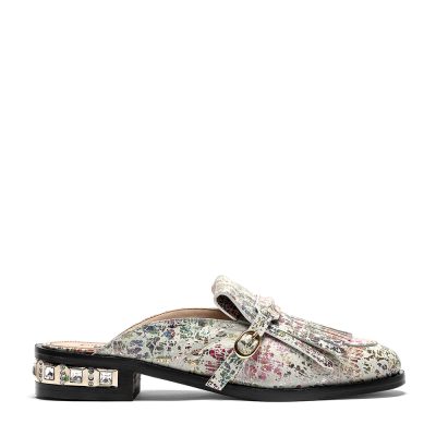 Madera, mocassini donna in pelle di vitello multicolor con tacco 3,5 cm - Cavallini