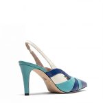 Azzurrite, décolleté donna in pelle di vitello blu con tacco 10,5 cm - Cavallini